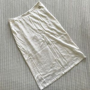 white chanel skirt (silk)
